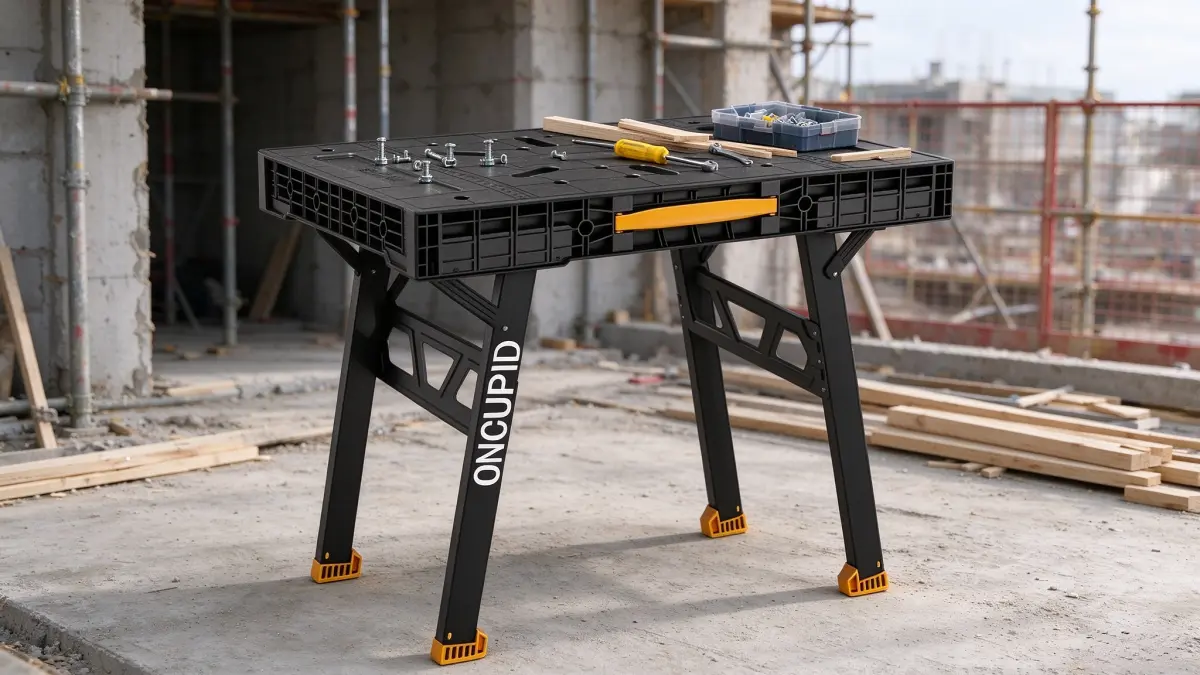 portable work table for jobsite field work