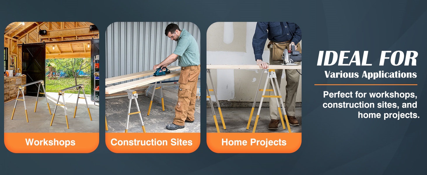 sawhorse for workshops,construction sites, andhome projects.