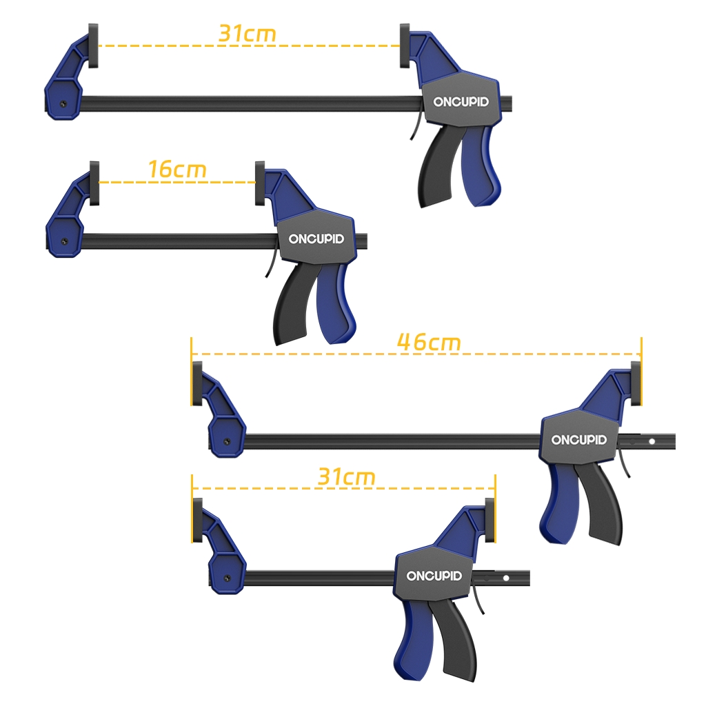 6 inch and 12 inch bar trigger clamp specification comparison