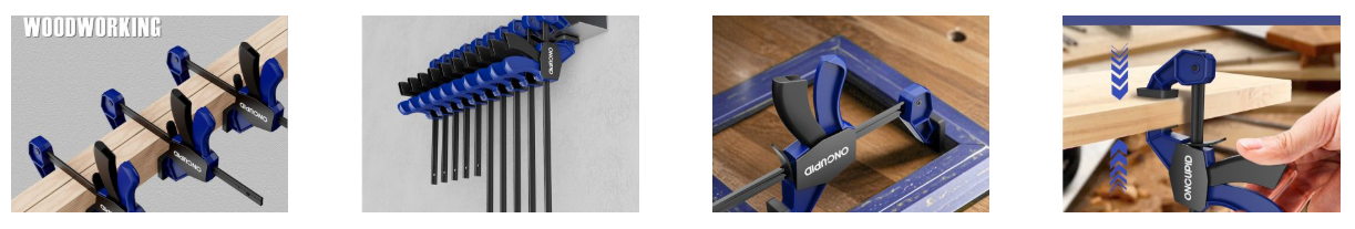 Applications of bar trigger clamp for woodworking and DIY projects