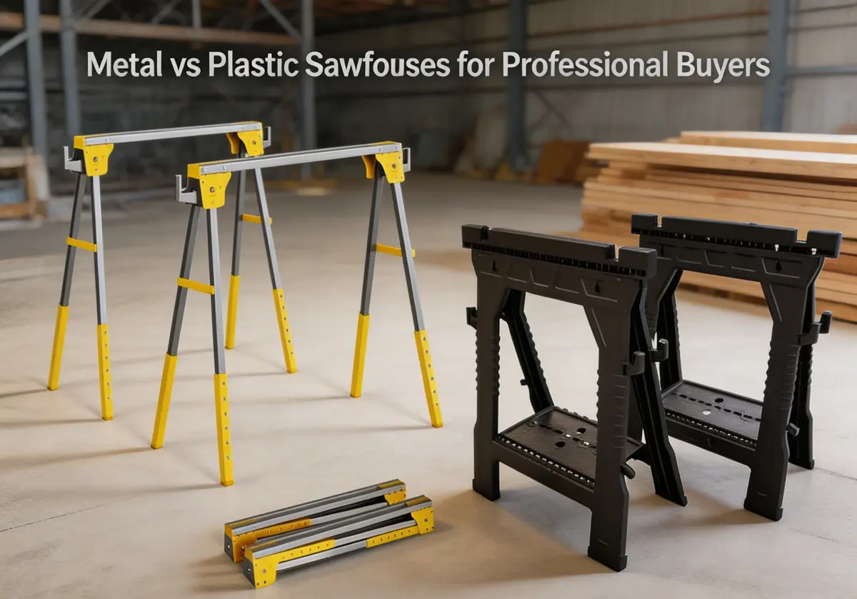 Metal vs plastic sawhorses for professional buyers