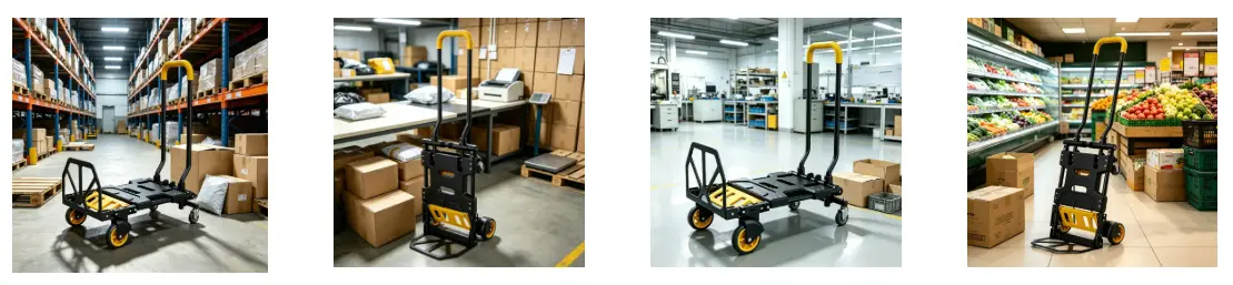 Multi-function hand truck covering different material handling applications