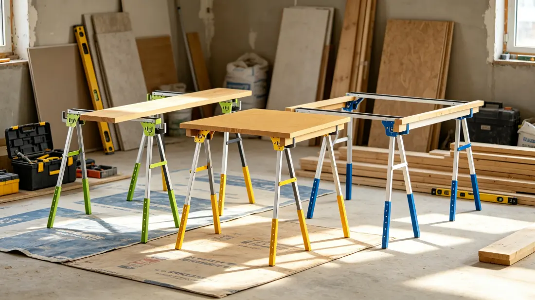 NH-SH001 heavy duty folding sawhorse for OEM buyers