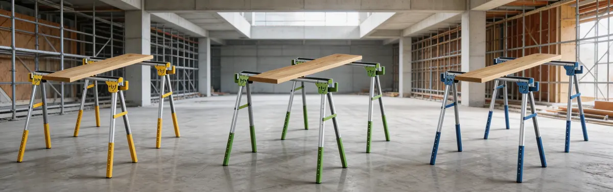 NH-SH001 metal folding sawhorse for OEM buyers