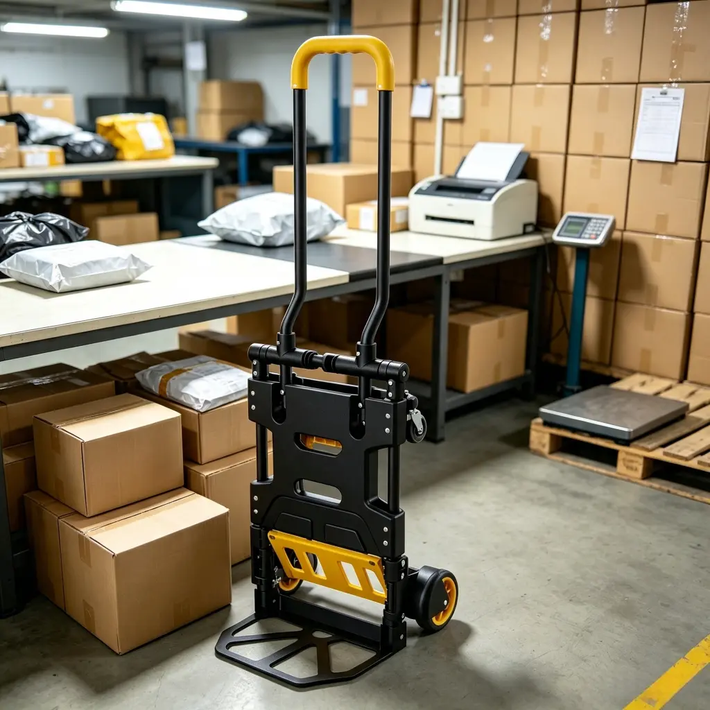 ONCUPID Vertical Folding Hand Truck in Logistics Packing Workstation