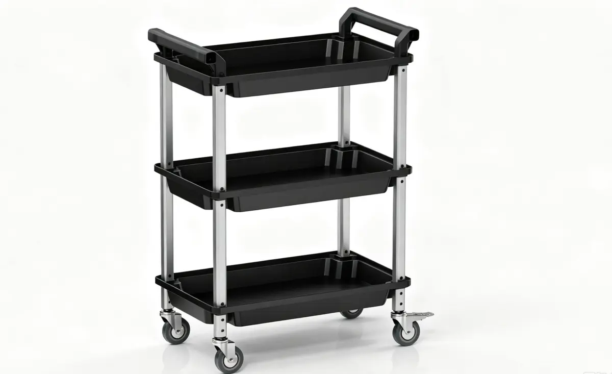 3 shelf rolling cart for B2B buyers