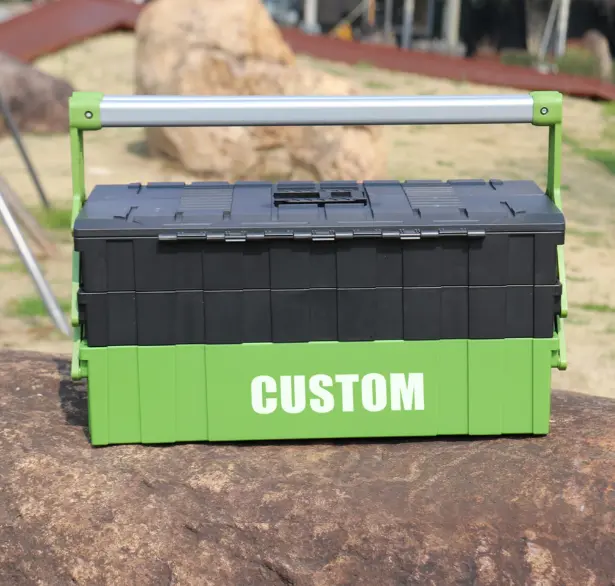 5-layer toolbox with multi-level carrying structure