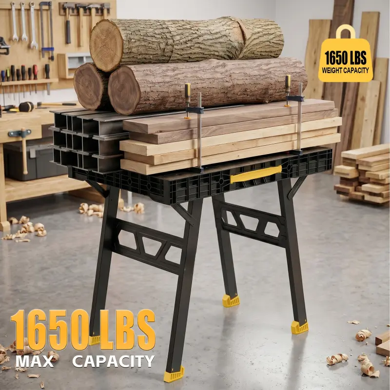 750kg static load testing on a folding workbench