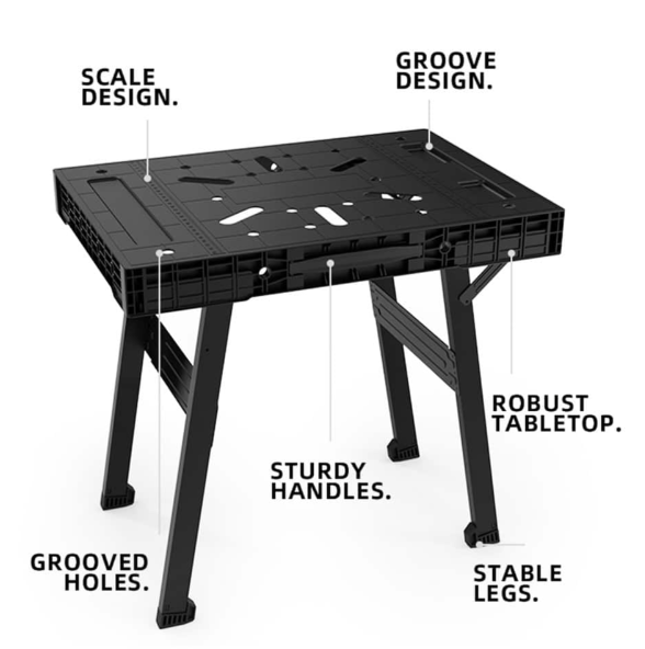 Jingyan 750kg folding workbench