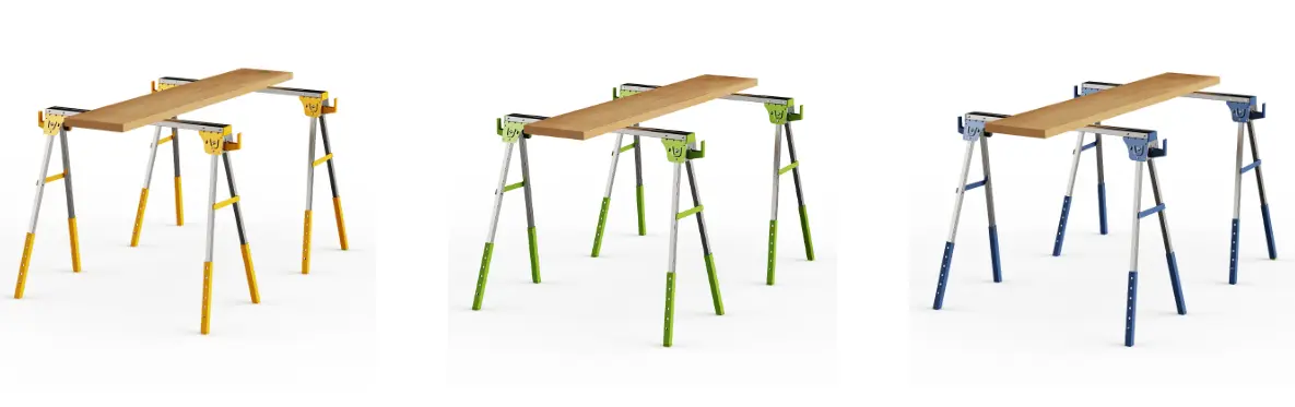 NH-SH001 metal folding sawhorse for OEM, wholesale and professional tool distribution