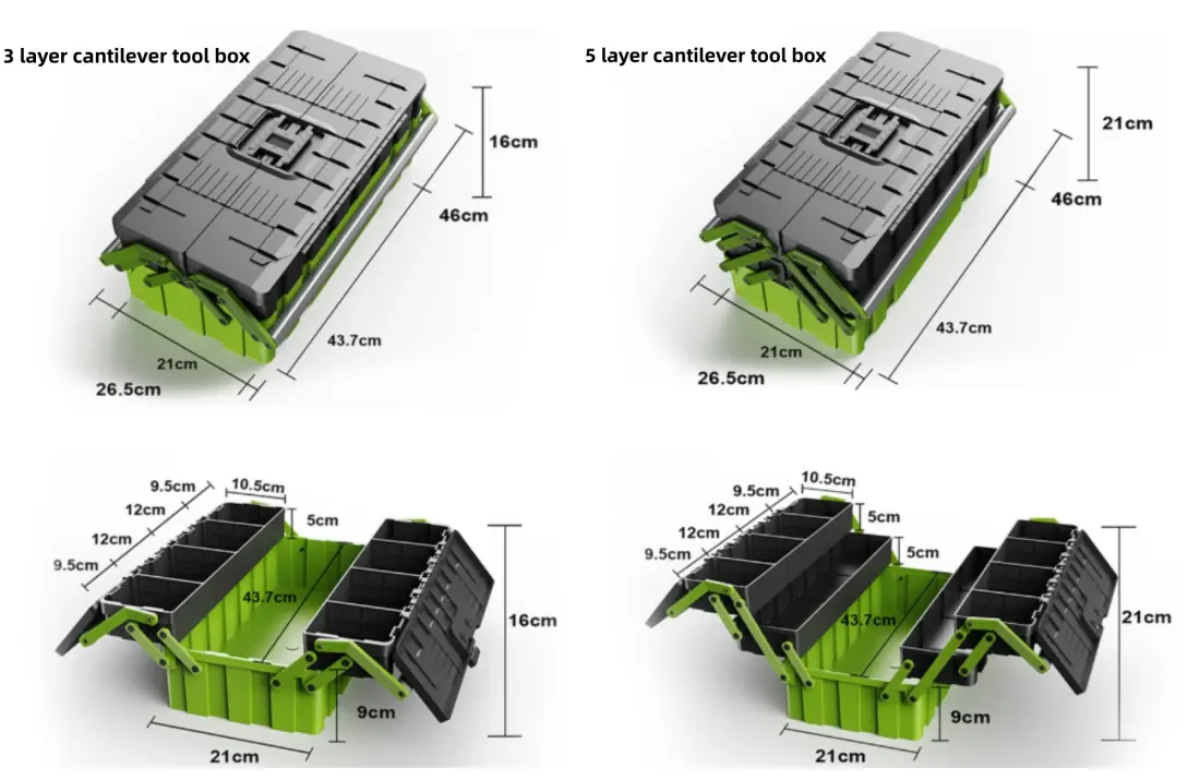 cantilever toolbox specifications for B2B buyers