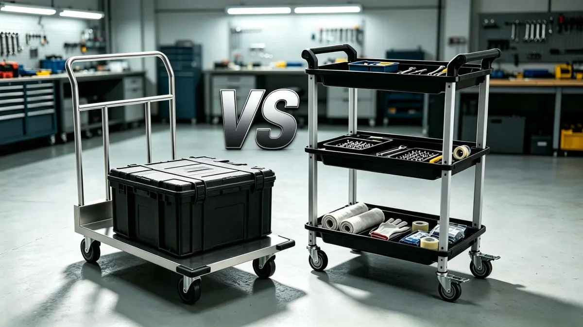 cart choice based on workflow needs and material organization