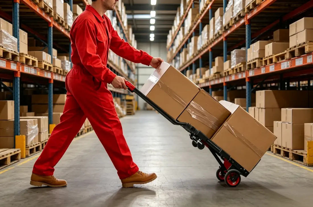 foldable hand truck dolly for warehouse material handling
