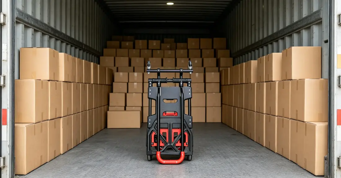 folding hand truck and cart logistics shipment