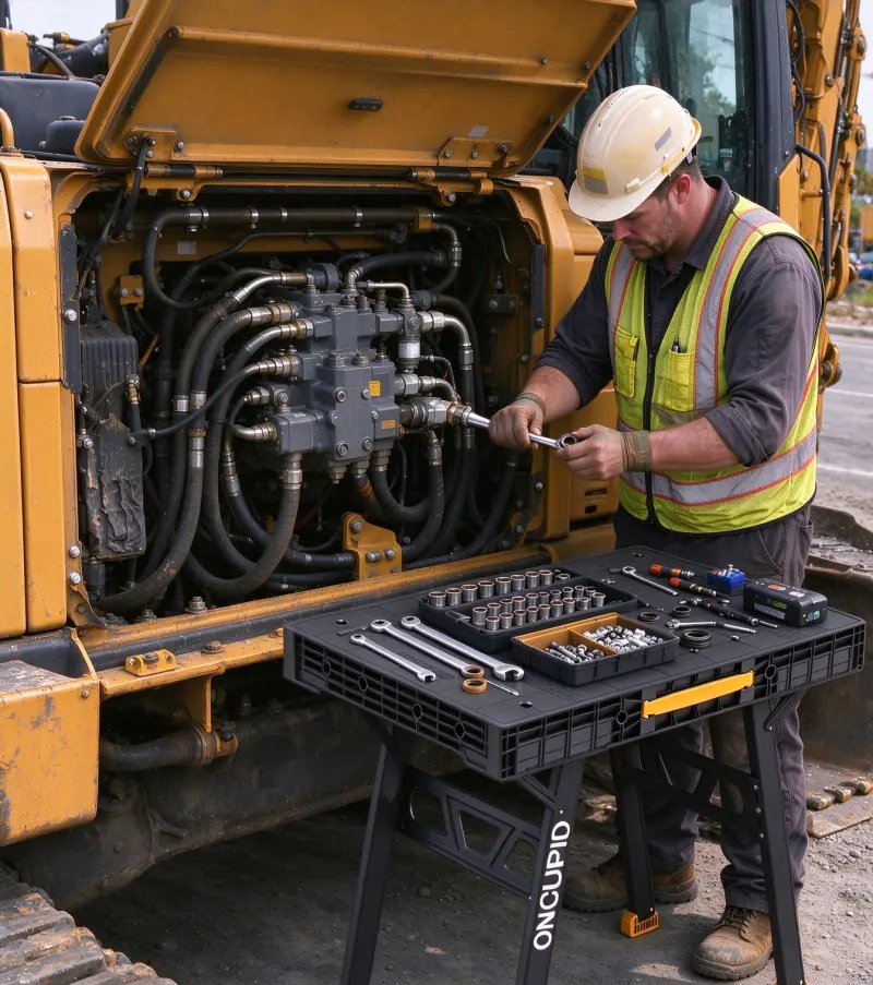 portable work table for on-site maintenance and installation