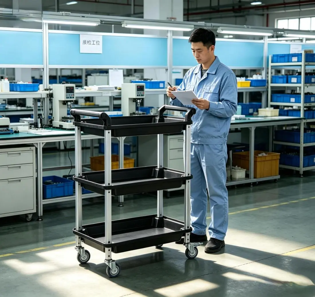 quality control inspection for utility carts