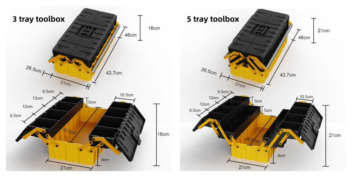 Toolbox product dimensions and technical specifications for an RFQ