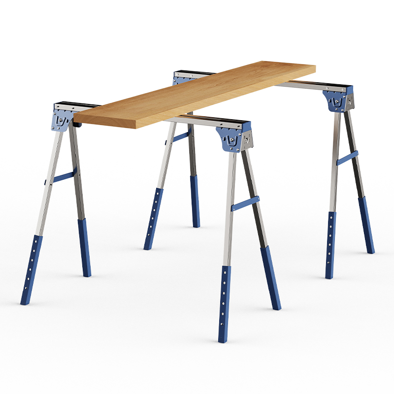 Metal Foldable Sawhorse High Strength Woodworking Sawbuck