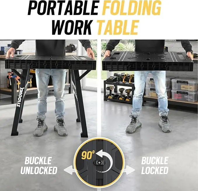 portable workbench for retailers and workshop users