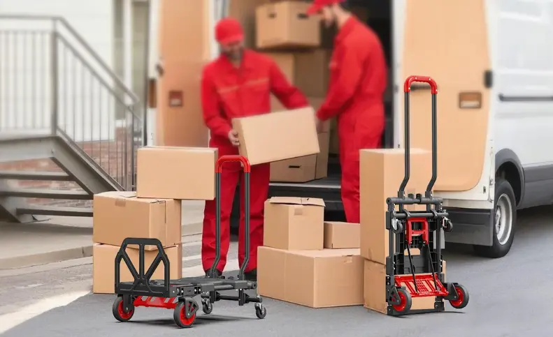 3-in-1 convertible hand truck for retail product lines